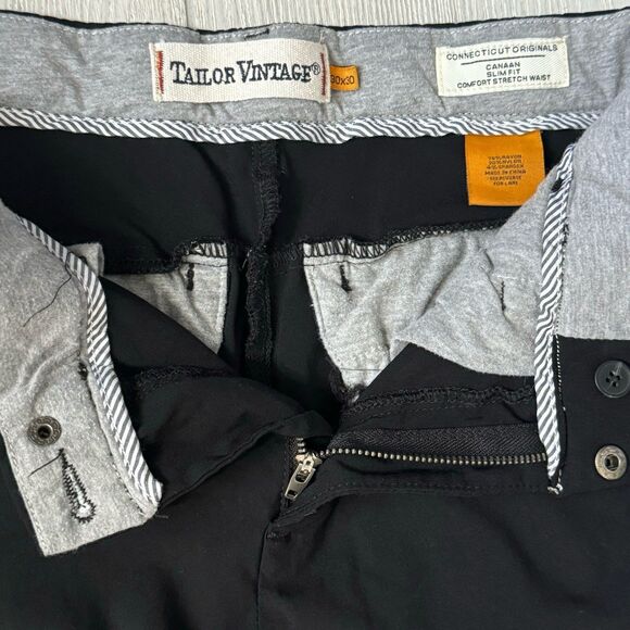 Men’s Tailor Vintage Black pants 30x30 - Picture 8 of 8